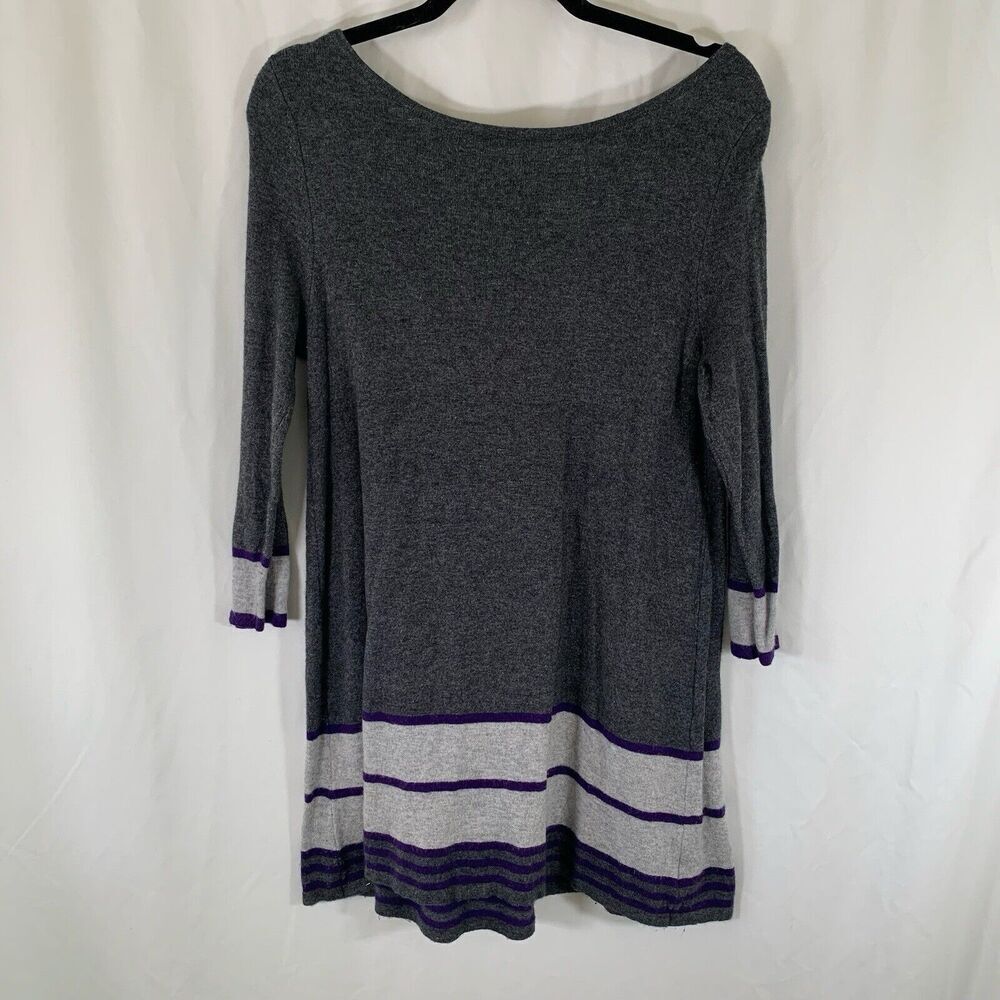 Design History Maternity Sweater Women's Medium Grey Wool Blend Long Sleeve